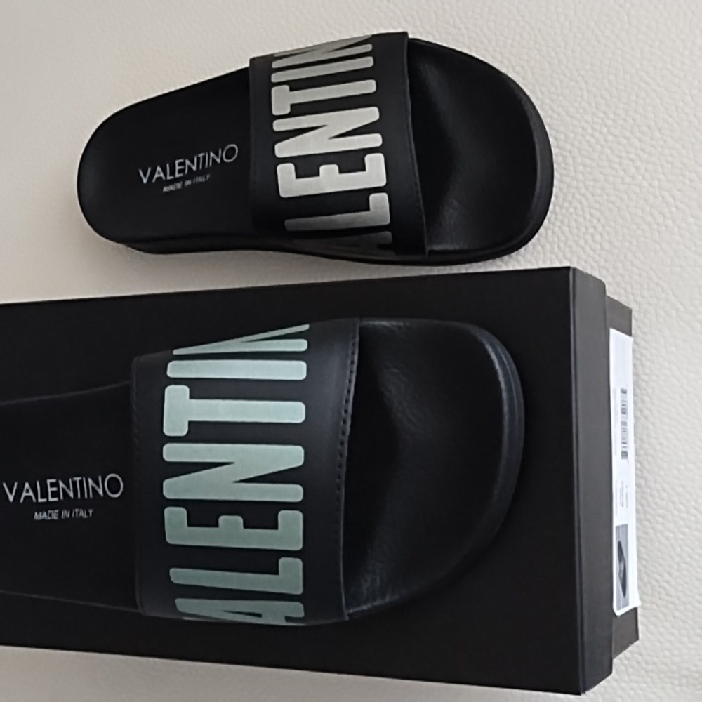 Valentino by Mario Valentino Black Slide Shoes - Picture 12 of 12